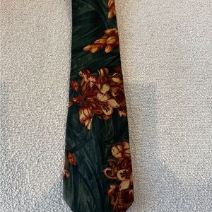 CHRISTIAN DIOR Floral Silk Tie